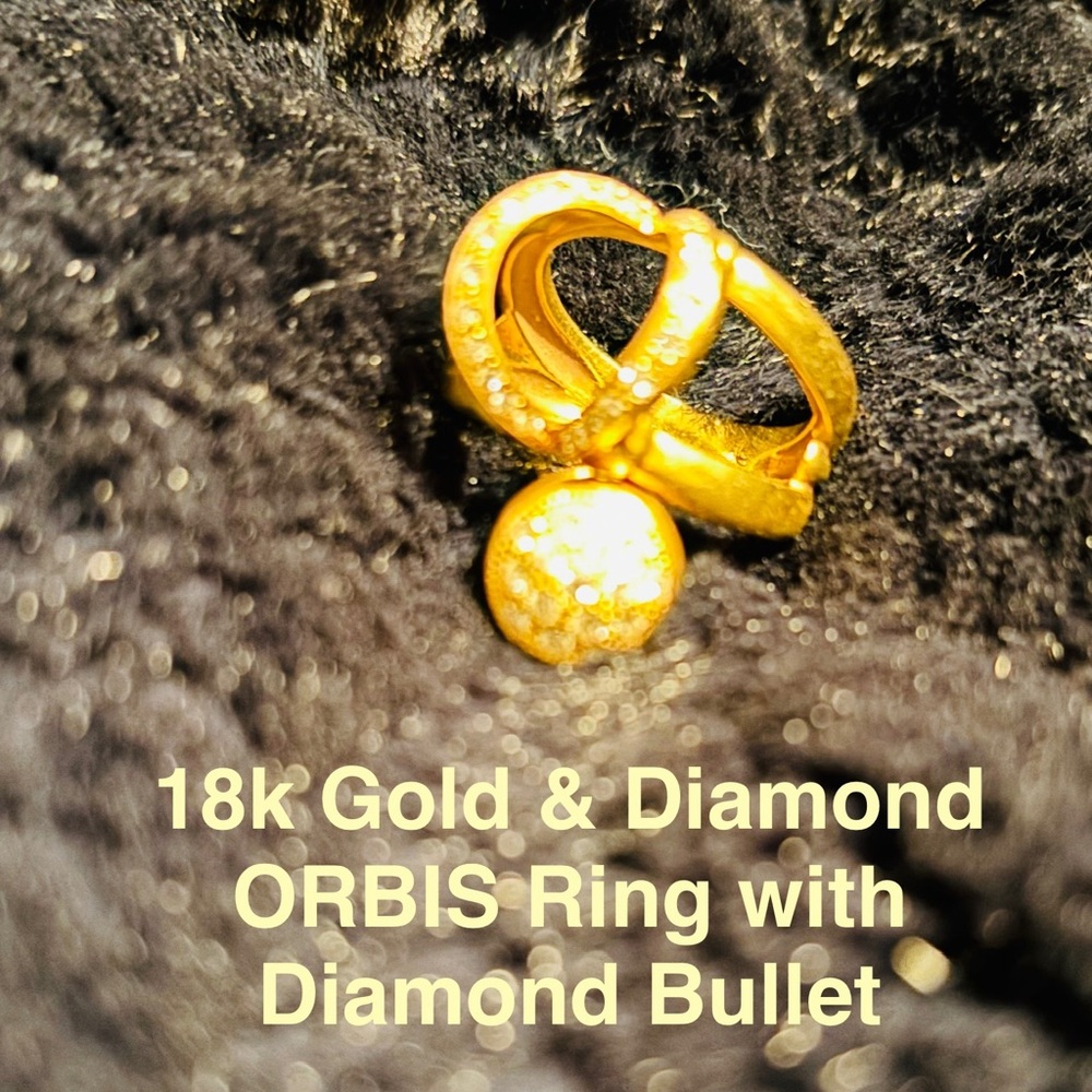 18k Gold & Diamond ORBIS Sculptural Ring